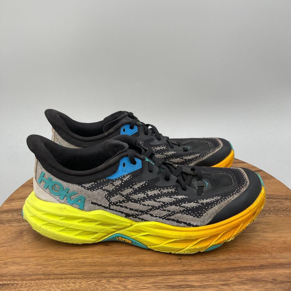 Hoka One One Speedgoat 5 Shoes Mens Size 11 D Black Trail Running Hiking